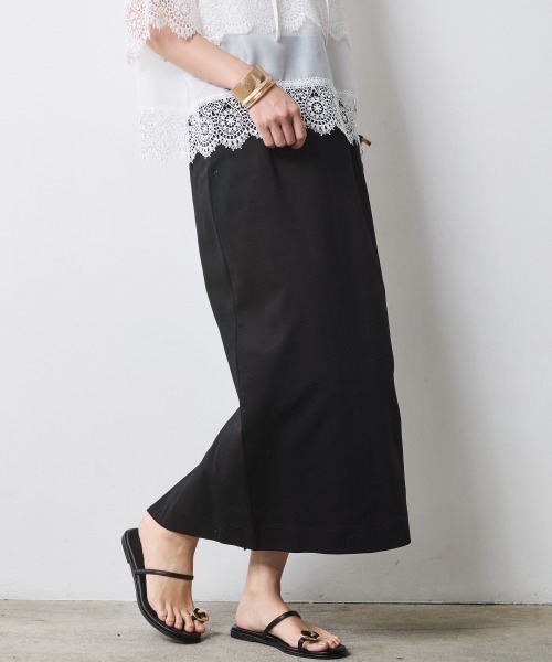 CHIC STYLE(シックスタイル)の「ダンボールカットソータイトスカート<大きいサイズ有>シックスタイル(スカート・レディース・ブラック/モカ・M/L/LL/3L/4L/5L)」の20枚目の写真