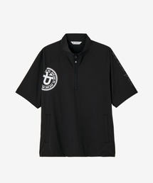 and per se（アンパスィ）の「マルチウェザー半袖ハーフジップシャツ（メンズ）（ブルゾン）」