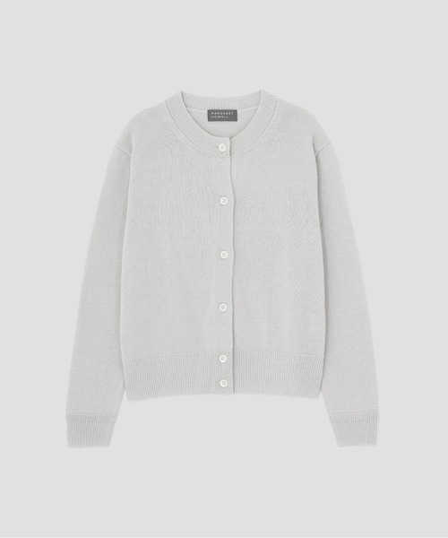 MARGARET HOWELL(マーガレットハウエル)の「TWISTED LINEN COTTON(カーディガン/ボレロ・レディース・ライトグレー/ブラック・2)」の3枚目の写真