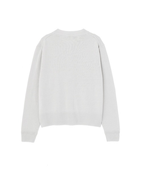 MARGARET HOWELL(マーガレットハウエル)の「TWISTED LINEN COTTON(カーディガン/ボレロ・レディース・ライトグレー/ブラック・2)」の4枚目の写真