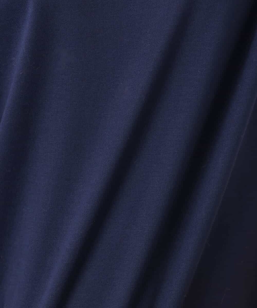 MK MICHEL KLEIN（エムケーミッシェルクラン）の「[洗える]シルケットフライス半袖カットソー（Tシャツ/カットソー・レディース・ネイビー/ホワイト・38）」の14枚目の写真
