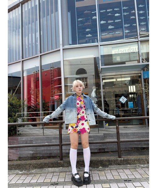 Desigual（デシグアル）の「フローラルクロシェミニスカート（スカート・レディース・ホワイト・M/S/L）」の5枚目の写真