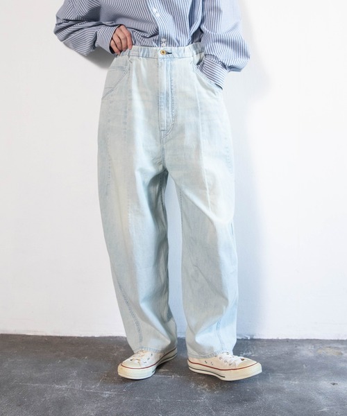 URCH RNA(アーチ アールエヌエー)の「R4429 コックさんの10ポケットペインターパンツ(デニムパンツ・レディース・ライトインディゴブルー/ダークインディゴブルー・FREE)」の20枚目の写真