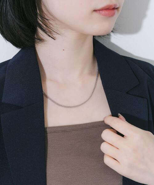 SMELLY(スメリー)の「ステンレス2ラインボールチェーンネックレス(ネックレス・レディース・シルバー・-)」の3枚目の写真