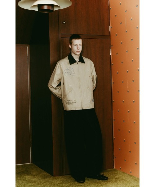 Knuth Marf（クヌースマーフ）の「embroidered jacket(unisex)（ブルゾン・レディース・ブルー/ベージュ・FREE）」の17枚目の写真