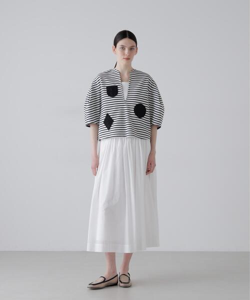 ADORE(アドーア)の「◆エンブレムボーダー(Tシャツ/カットソー・レディース・ホワイト/ブラック・38)」の9枚目の写真