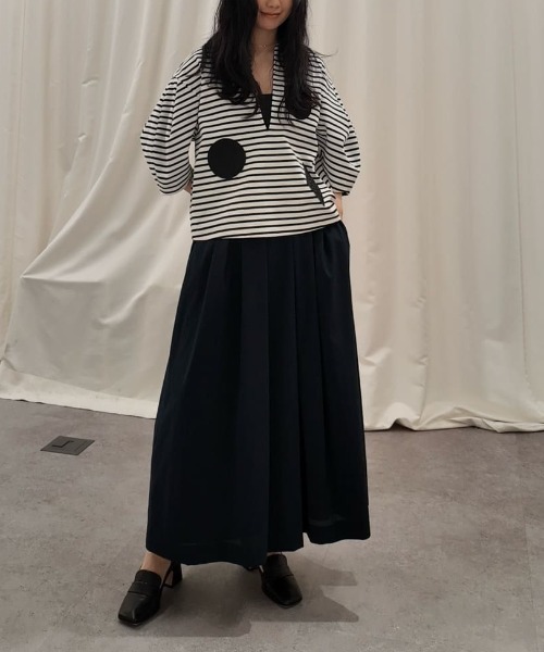 ADORE(アドーア)の「◆エンブレムボーダー(Tシャツ/カットソー・レディース・ホワイト/ブラック・38)」の5枚目の写真