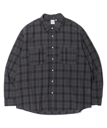 RAYFIKERS（レイフィカース）の「シアサッカー チェックシャツ CHARCOAL (MP2YU315-075)（シャツ/ブラウス）」