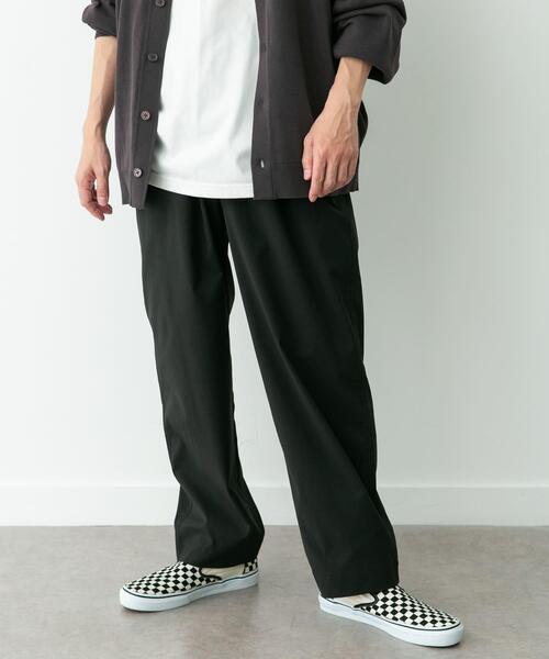 URBAN RESEARCH Sonny Label(アーバンリサーチサニーレーベル)の「リネンタッチポリエステルイージーパンツ(その他パンツ・メンズ・チャコールグレー/ブラック/ネイビー・MEDIUM/LARGE)」の1枚目の写真