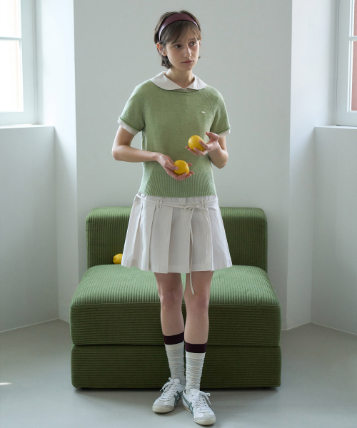 COVERNAT WOMAN(カバーナットウーマン)の「ウィメンズプリーツシャツワンピースアイボリー(ワンピース・レディース・その他・WS/WM)」の4枚目の写真