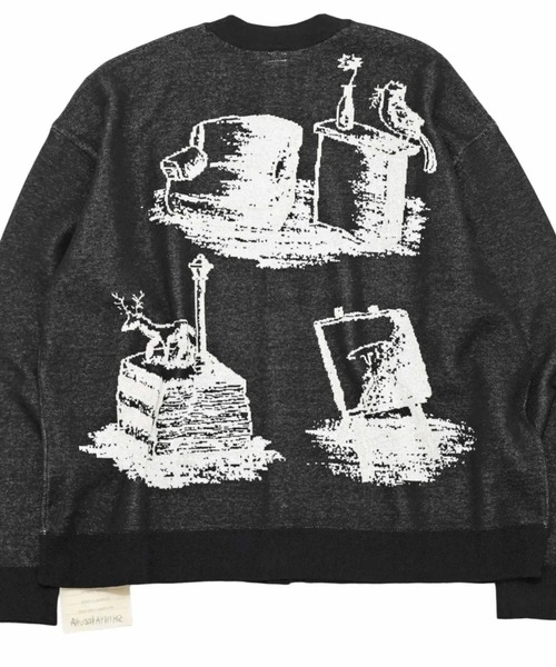 SHINYAKOZUKA（シンヤコヅカ）の「【SHINYAKOZUKA】 A ZOO OF A ROOM（カーディガン/ボレロ・メンズ・ブラック・LARGE）」の2枚目の写真