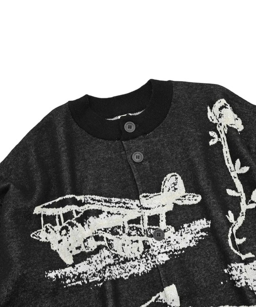 SHINYAKOZUKA（シンヤコヅカ）の「【SHINYAKOZUKA】 A ZOO OF A ROOM（カーディガン/ボレロ・メンズ・ブラック・LARGE）」の4枚目の写真