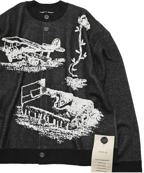 SHINYAKOZUKA（シンヤコヅカ）の「【SHINYAKOZUKA】 A ZOO OF A ROOM（カーディガン/ボレロ・メンズ・ブラック・LARGE）」の5枚目の写真