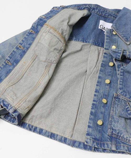 GANNI　TINT RIGID DENIM BOW JACKET
