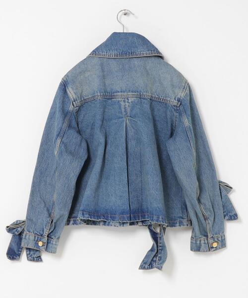 GANNI　TINT RIGID DENIM BOW JACKET