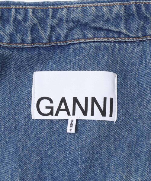 GANNI　TINT RIGID DENIM BOW JACKET