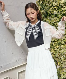 REDYAZEL（レディアゼル）の「ギャザーシアーショートブルゾン（ブルゾン）」