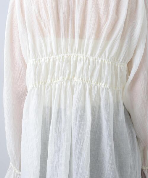 FREE'S MART(フリーズマート)の「◆シャーリングドロストブラウス(シャツ/ブラウス・レディース・イエロー/ホワイト/ブルー/ブラック・FREE)」の8枚目の写真