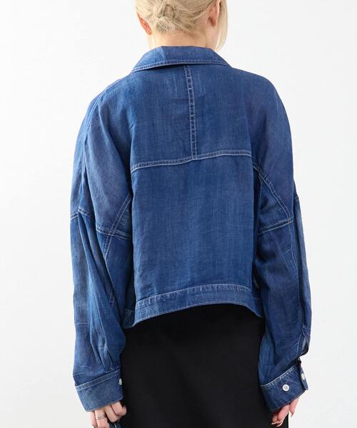 SOFFITTO(ソフィット)の「シアーGジャン型デニムシャツ(シャツ/ブラウス・レディース・インディゴブルー/ケミカルウォッシュ・FREE)」の18枚目の写真