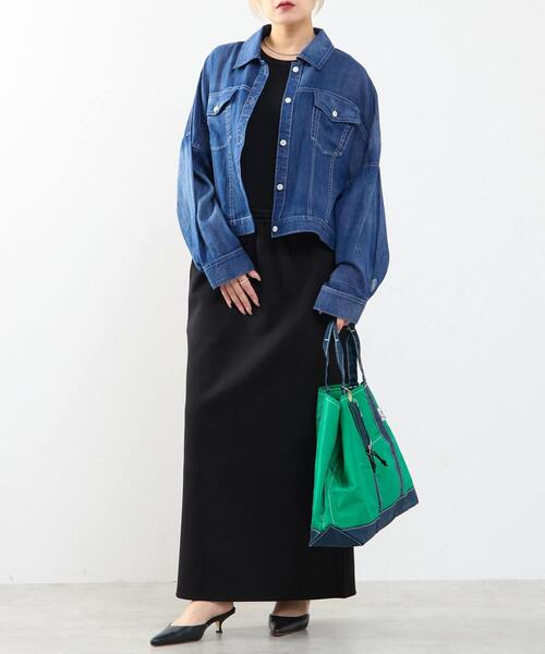 SOFFITTO(ソフィット)の「シアーGジャン型デニムシャツ(シャツ/ブラウス・レディース・インディゴブルー/ケミカルウォッシュ・FREE)」の21枚目の写真