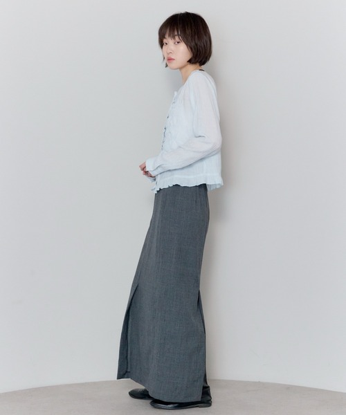 leimn（レイムン）の「フロントシャーリングシアーブラウス（シャツ/ブラウス・レディース・ホワイト/サックスブルー・FREE）」の21枚目の写真