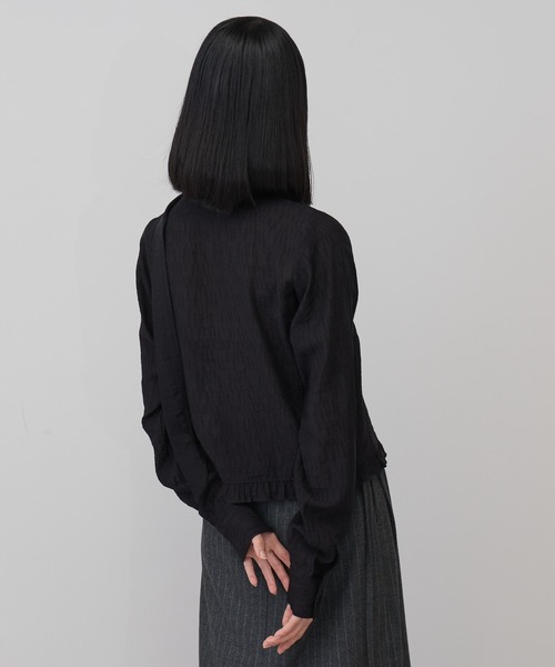 leimn(レイムン)の「フロントシャーリングシアーブラウス(シャツ/ブラウス・レディース・ホワイト/サックスブルー/ブラック/チェック・FREE)」の9枚目の写真