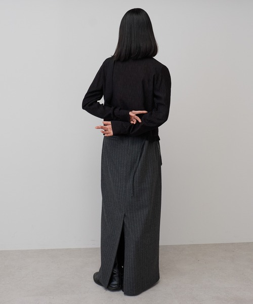 leimn(レイムン)の「フロントシャーリングシアーブラウス(シャツ/ブラウス・レディース・ホワイト/サックスブルー/ブラック/チェック・FREE)」の15枚目の写真