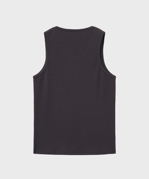 NOIRER(ノイア)の「マルチリブスリーブレスTシャツ(ダークグレー)(Tシャツ/カットソー・メンズ・その他・FREE)」の6枚目の写真