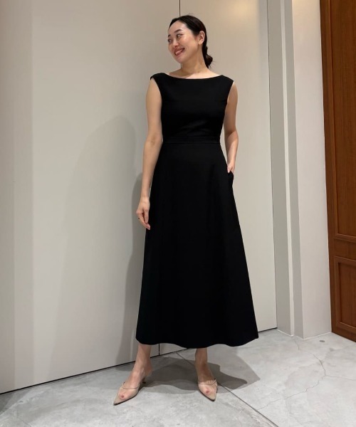COLUMN（コラム）の「COLUMN / ハイウエストワンピース＜THE COLUMN＞（ワンピース・レディース・ブラック/オフホワイト・38/36）」の7枚目の写真