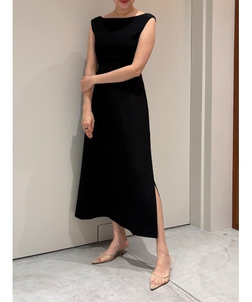 COLUMN（コラム）の「COLUMN / ハイウエストワンピース＜THE COLUMN＞（ワンピース・レディース・ブラック/オフホワイト・38/36）」の8枚目の写真