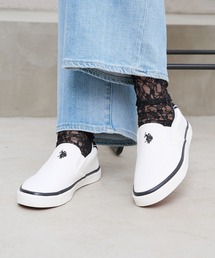 U.S. POLO ASSN.（ユーエスポロアッスン）の「【U.S. POLO ASSN.】ワンポイントスリッポンスニーカー（スリッポン）」