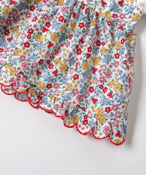 apres les cours（アプレレクール）の「フラワーフリルドッキングトップス（Tシャツ/カットソー・キッズ・ブラック/レインボー/ラベンダー・80/90/100/110/120/130/140）」の19枚目の写真