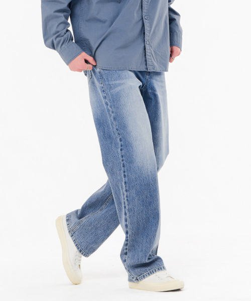 CHASECULT（チェイスカルト）の「男性ライトトーンワイドデニムパンツ-FBRK2329C0D（デニムパンツ・メンズ・ブルー・70/76/82/86）」の3枚目の写真