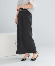 URBAN RESEARCH ROSSO WOMEN | ベルト付ツイルストレッチスカート(スカート)