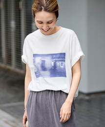FRAMeWORK | ブルーフォトTEE(Tシャツ/カットソー)