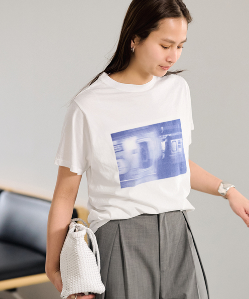 ブルーフォトTEE（Tシャツ/カットソー）｜FRAMeWORK（フレームワーク