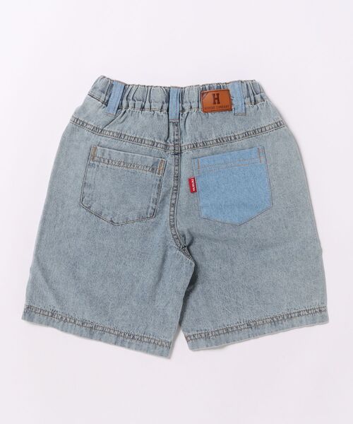 KiCCOLY（キッコリー）の「5分ﾊﾟｯﾁﾃﾞﾆﾑ（デニムパンツ・キッズ・ネイビー/ブルー・110cm/120cm/130cm/140cm/150cm）」の3枚目の写真