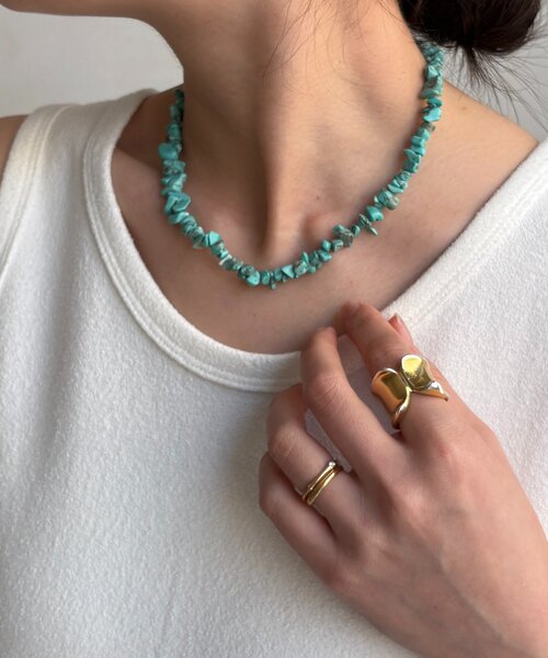 DouDou（ドゥドゥ）の「さざれネックレス（ネックレス・レディース・ブラック/ブルー系その他/クリア・FREE）」の3枚目の写真