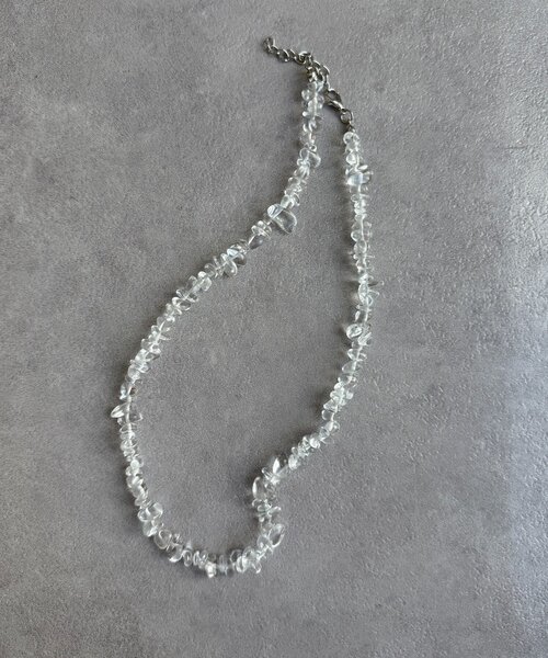 DouDou（ドゥドゥ）の「さざれネックレス（ネックレス・レディース・ブラック/ブルー系その他/クリア・FREE）」の5枚目の写真