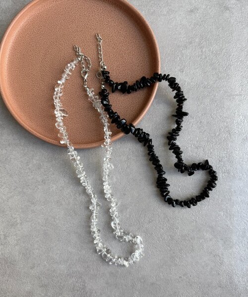 DouDou（ドゥドゥ）の「さざれネックレス（ネックレス・レディース・ブラック/ブルー系その他/クリア・FREE）」の7枚目の写真