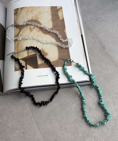 DouDou（ドゥドゥ）の「さざれネックレス（ネックレス・レディース・ブラック/ブルー系その他/クリア・FREE）」の18枚目の写真