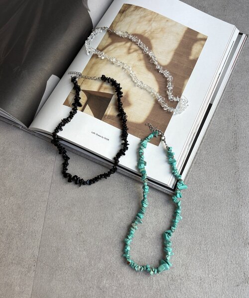 DouDou（ドゥドゥ）の「さざれネックレス（ネックレス・レディース・ブラック/ブルー系その他/クリア・FREE）」の19枚目の写真