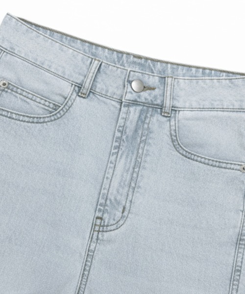 coca（coca）（コカ）の「サマーデニムバギーカーブパンツ（デニムパンツ・レディース・ブルー/ライトブルー・L/S/M）」の11枚目の写真