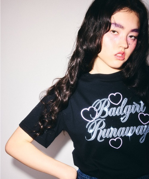 Candy Stripper（キャンディストリッパー）の「BAD GIRL Tシャツ（Tシャツ/カットソー・レディース・ピンク/ライトブルー/ブラック/オフホワイト・XL/L/M）」の6枚目の写真