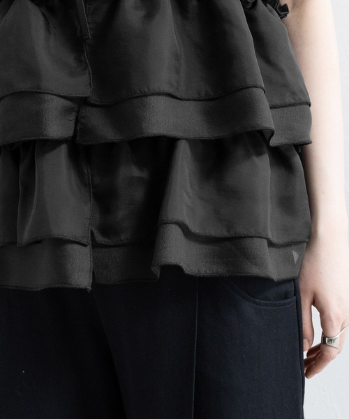 RAGEBLUE(レイジブルー)の「シアーフリルZIPベスト(ベスト・レディース・ホワイト/ブルー/ブラック/ピンク・FREE)」の9枚目の写真