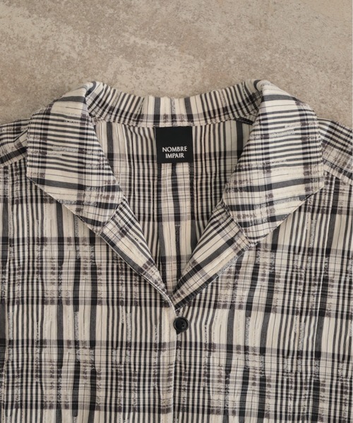 NOMBRE IMPAIR(ノンブルアンペール)の「ミニグランジチェック ショートシャツ(シャツ/ブラウス・レディース・ブラック/イエロー・FREE)」の21枚目の写真