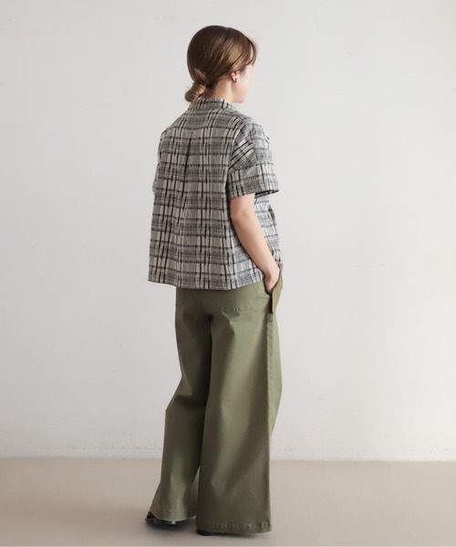 NOMBRE IMPAIR(ノンブルアンペール)の「ミニグランジチェック ショートシャツ(シャツ/ブラウス・レディース・ブラック/イエロー・FREE)」の7枚目の写真