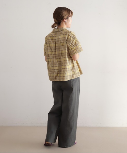 NOMBRE IMPAIR(ノンブルアンペール)の「ミニグランジチェック ショートシャツ(シャツ/ブラウス・レディース・ブラック/イエロー・FREE)」の14枚目の写真