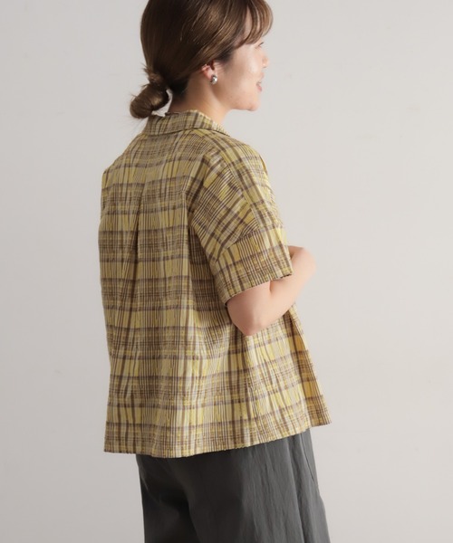 NOMBRE IMPAIR(ノンブルアンペール)の「ミニグランジチェック ショートシャツ(シャツ/ブラウス・レディース・ブラック/イエロー・FREE)」の16枚目の写真