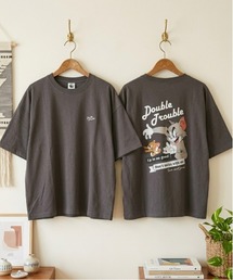 【TOM & JERRY/トムとジェリー】キャラクタープリント半袖Tシャツ(WIDEシルエット)